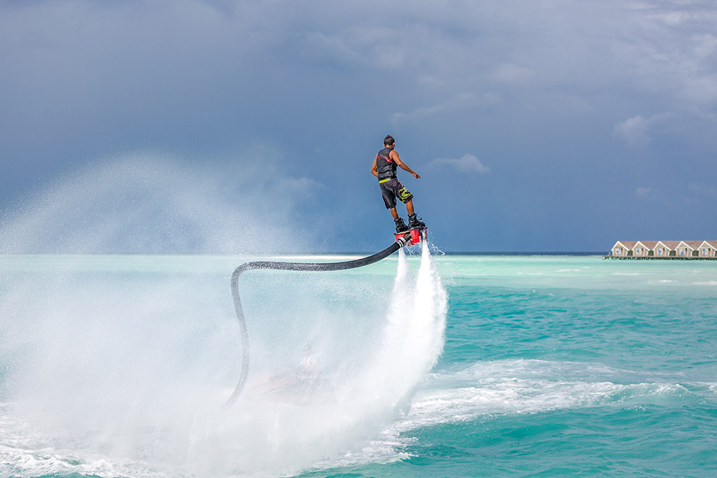 Jet pack on your feet? It's called Flyboarding